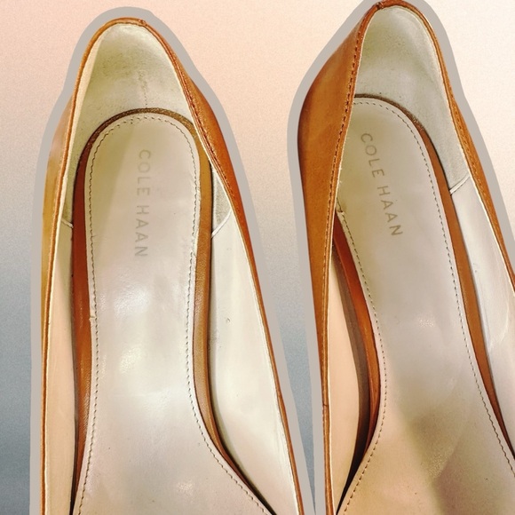 Cole Haan ‘Idala II’ Platform Pumps in “British Tanned Leather” Size 8.5 - Picture 3 of 13